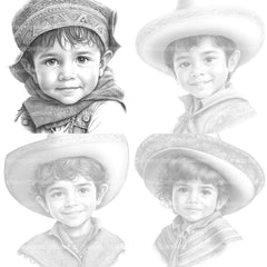 Cute Mexican Boy Coloring Book - CraftNest - Digital Crafting and Art