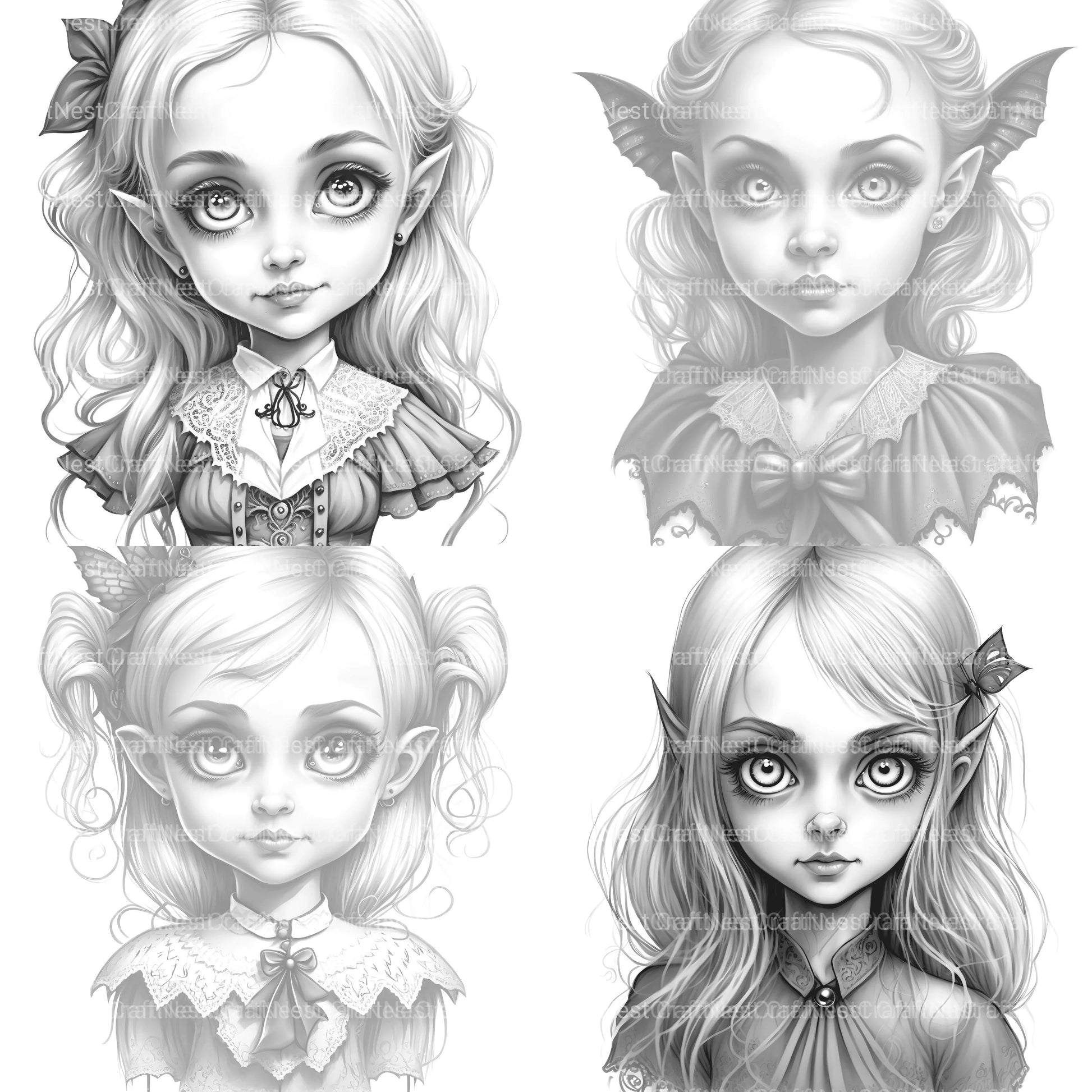 Little Witch Coloring Book - CraftNest - Digital Crafting and Art