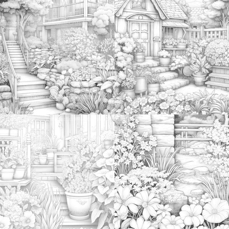 Spring Garden Coloring Book - CraftNest - Digital Crafting and Art