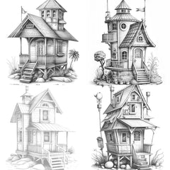 Beach House Coloring Book - CraftNest - Digital Crafting and Art