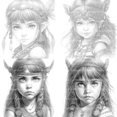 Bavarian Girl Coloring Book 2 - CraftNest - Digital Crafting and Art