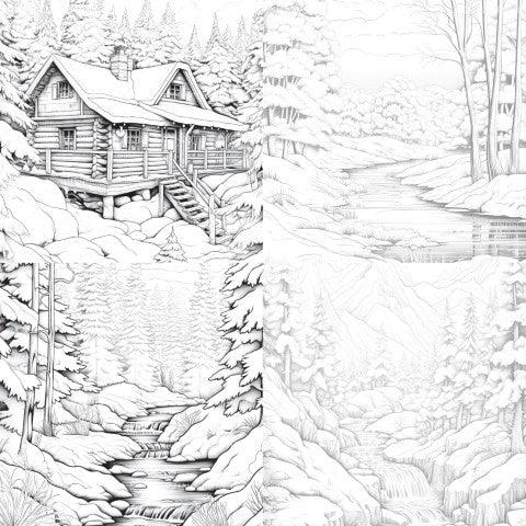 Winterland Coloring Book - CraftNest - Digital Crafting and Art
