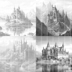 Castles Coloring Book - CraftNest - Digital Crafting and Art