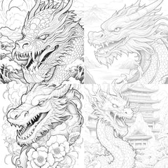Dragon Coloring Book - CraftNest - Digital Crafting and Art