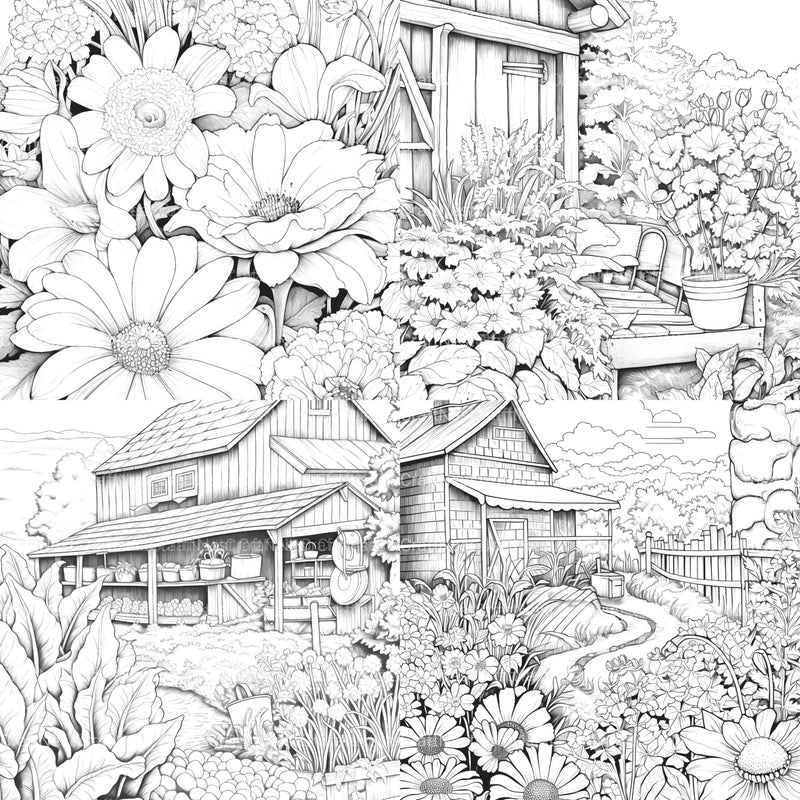 Farmers Garden Coloring Book 2 - CraftNest - Digital Crafting and Art