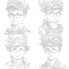 Steampunk Girl Coloring Book - CraftNest - Digital Crafting and Art