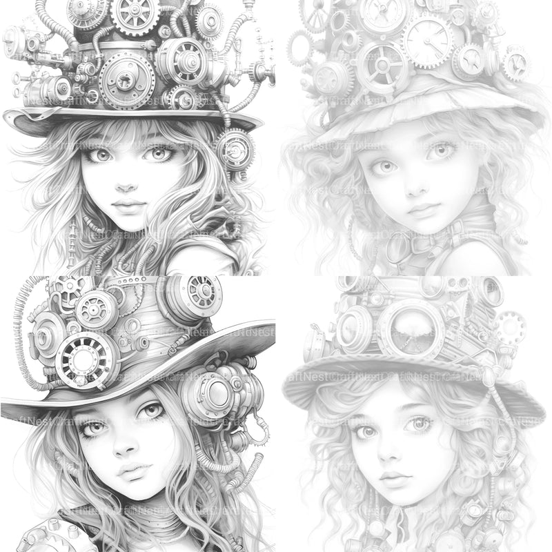 Victorian Girl Coloring Book - CraftNest - Digital Crafting and Art