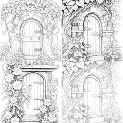 Blooming Door Coloring Book - CraftNest - Digital Crafting and Art