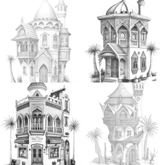 Dubai Tiny House Coloring Book - CraftNest - Digital Crafting and Art