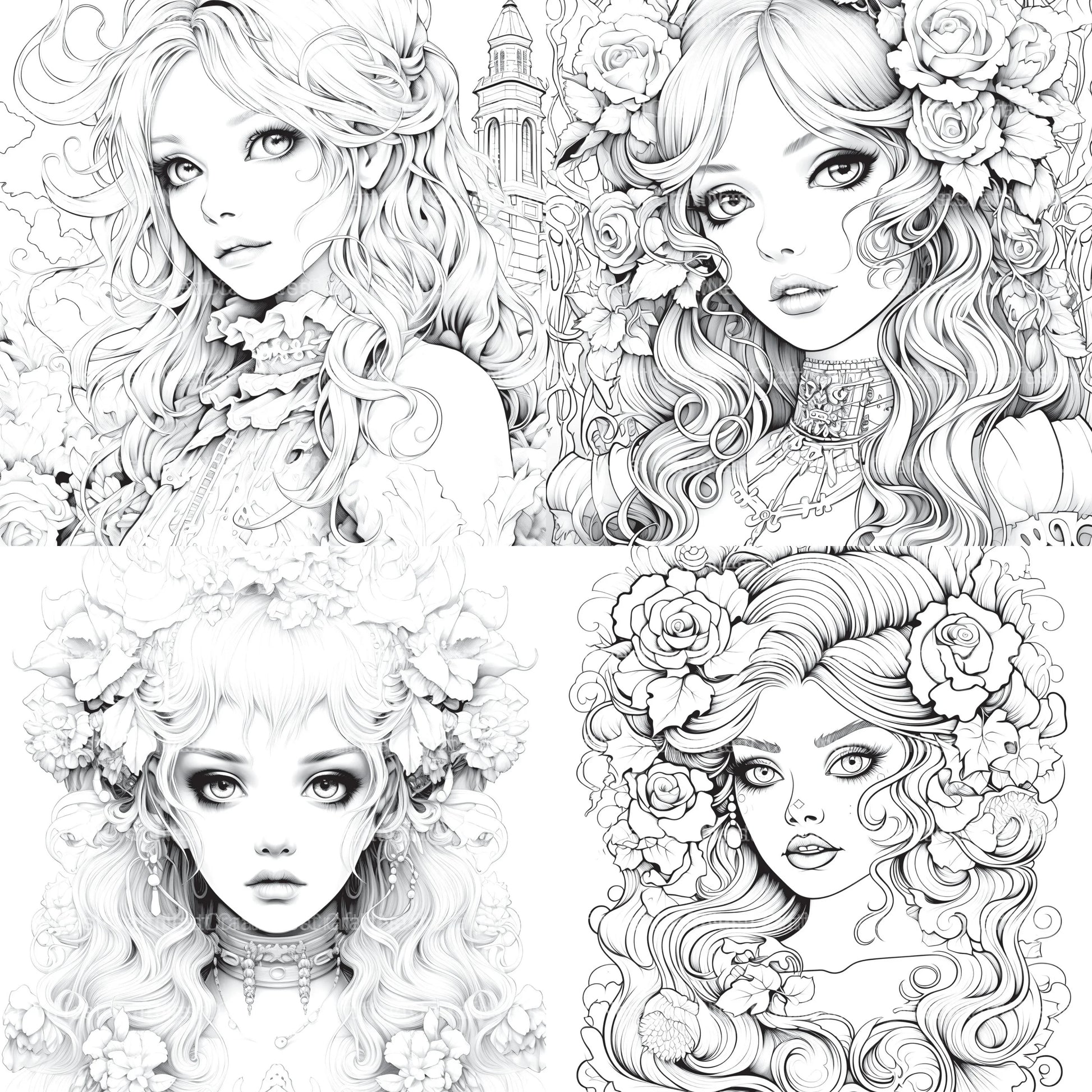 Little Princess Coloring Book - CraftNest - Digital Crafting and Art