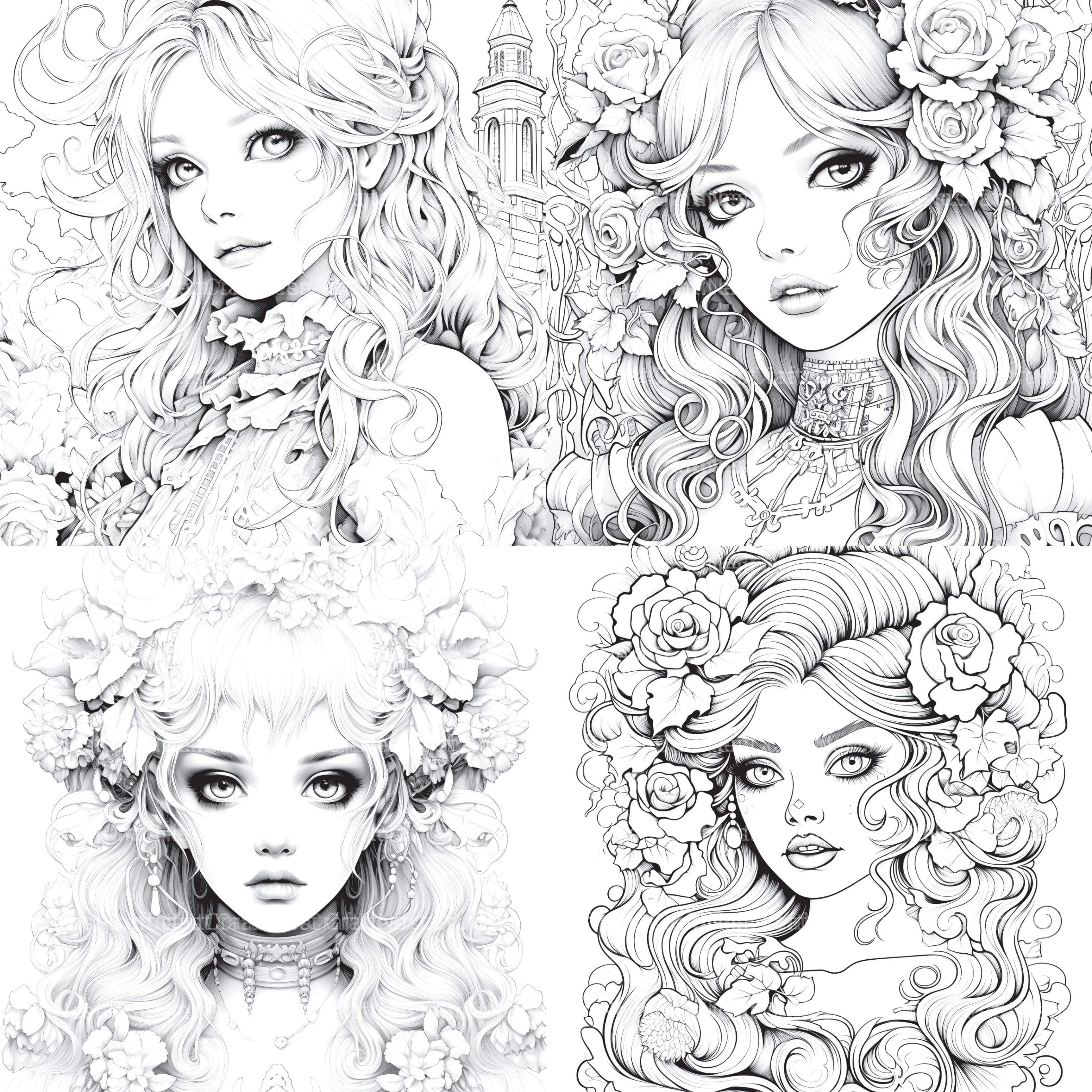 Little Princess Coloring Book - CraftNest - Digital Crafting and Art