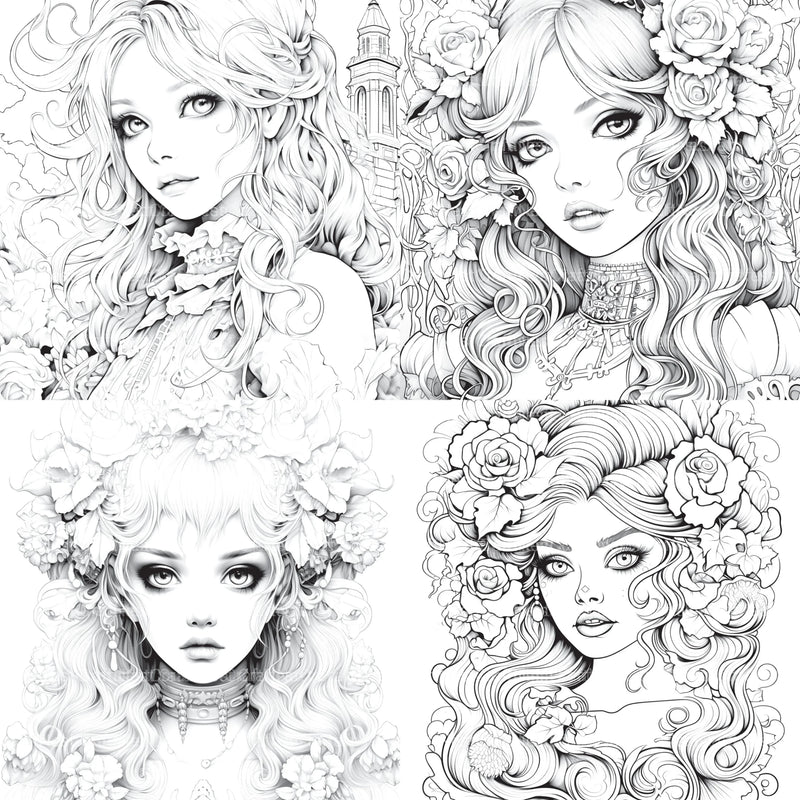 Little Princess Coloring Book - CraftNest - Digital Crafting and Art