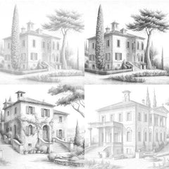 Old Italian Country Houses Coloring Book - CraftNest - Digital Crafting and Art