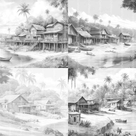 Hawaii Coloring Book - CraftNest - Digital Crafting and Art