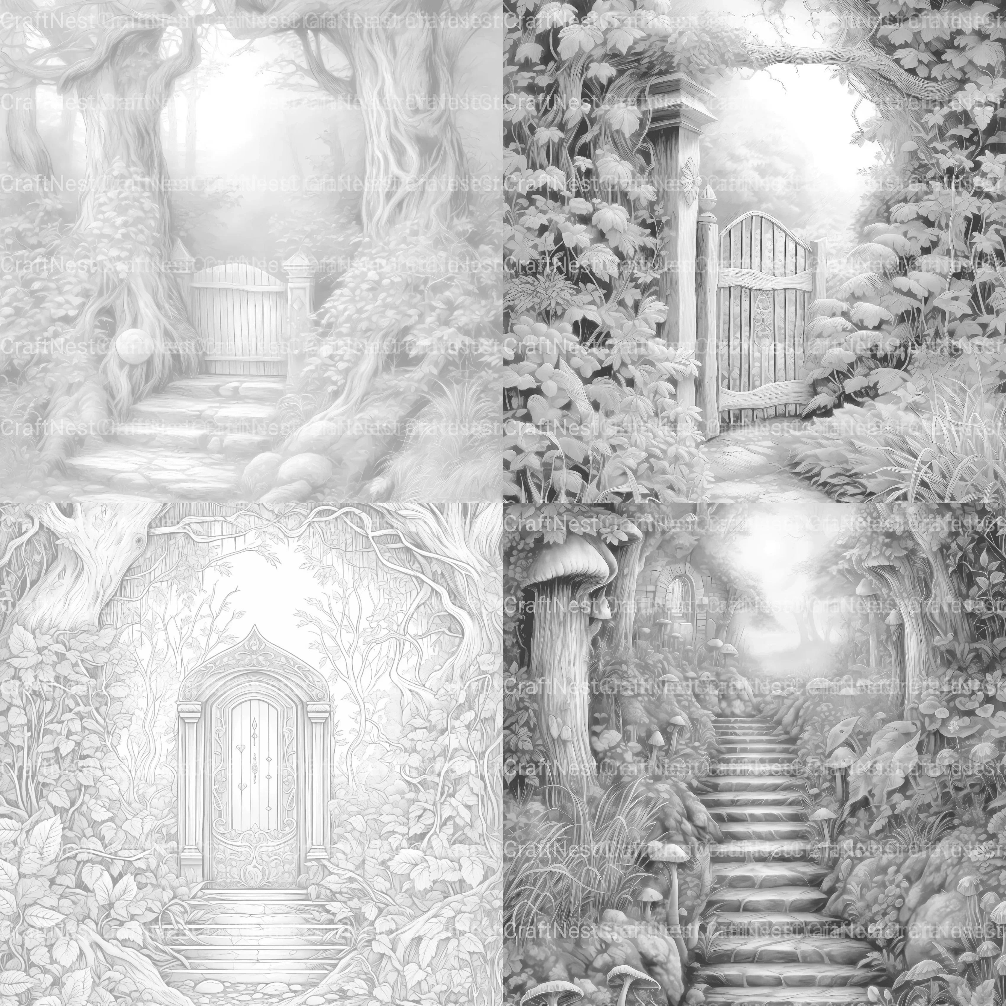 Forest Gate Coloring Book 2 - CraftNest - Digital Crafting and Art