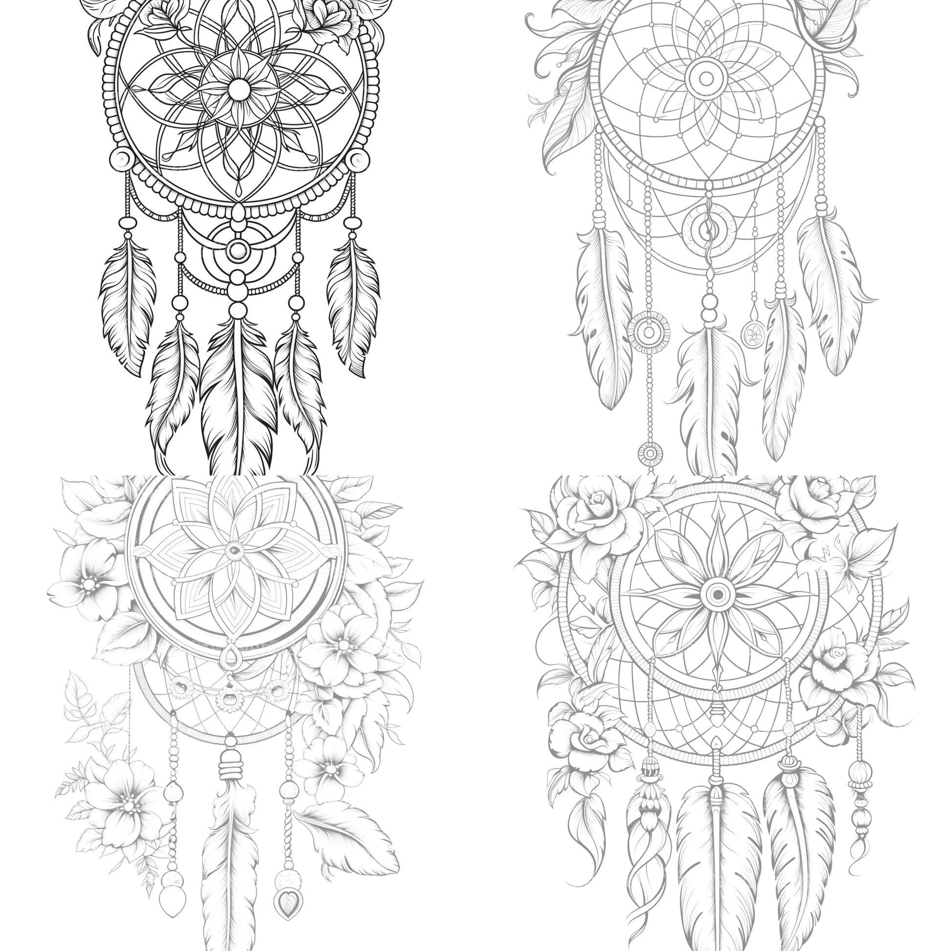 Dreamcatcher Coloring Book - CraftNest - Digital Crafting and Art