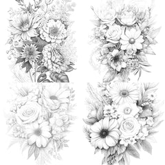Flower Coloring Book - CraftNest - Digital Crafting and Art