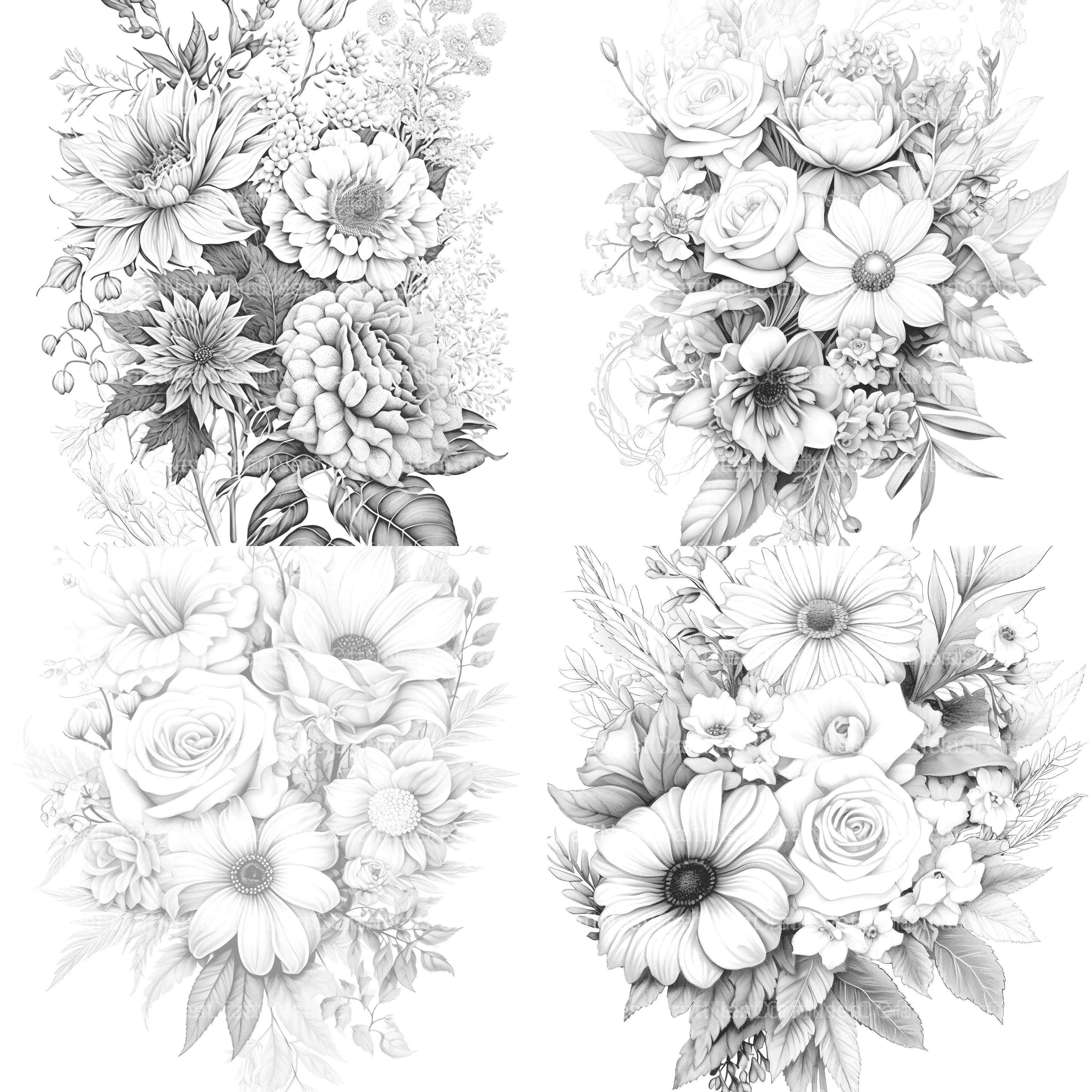 Flower Coloring Book - CraftNest - Digital Crafting and Art