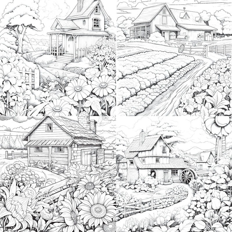 Farmers Garden Coloring Book 2 - CraftNest - Digital Crafting and Art