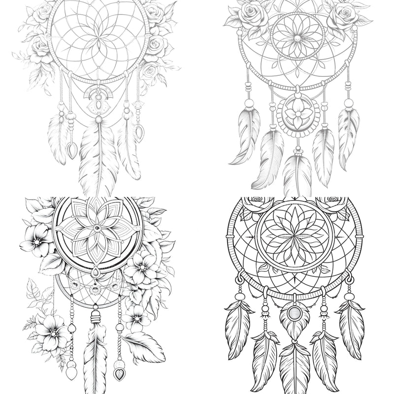 Dreamcatcher Coloring Book - CraftNest - Digital Crafting and Art
