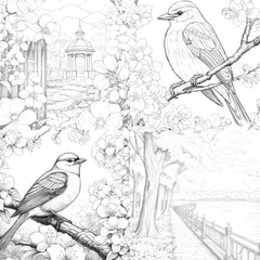 Springtime Garden Coloring Book - CraftNest - Digital Crafting and Art