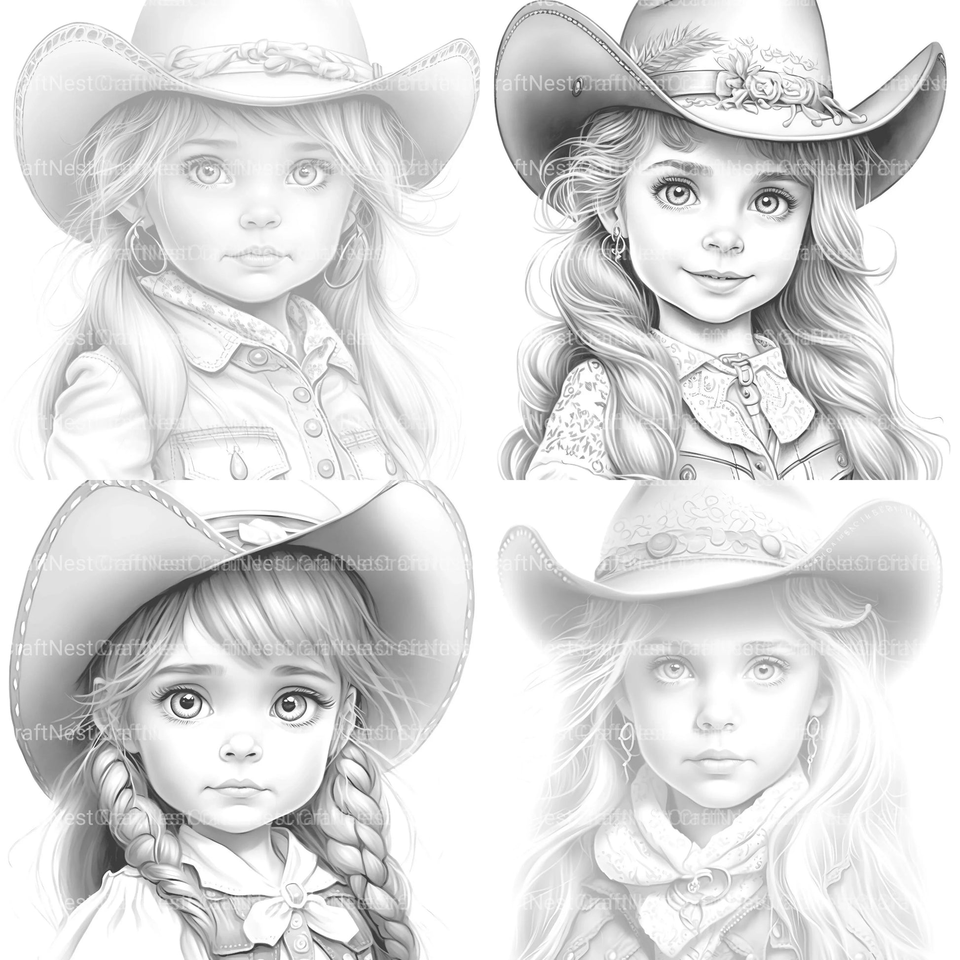 Flower Girl Coloring Book 2 - CraftNest - Digital Crafting and Art