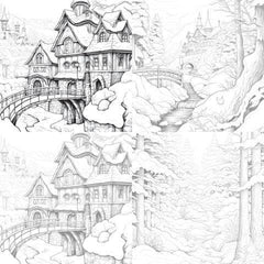 Winterland Coloring Book - CraftNest - Digital Crafting and Art