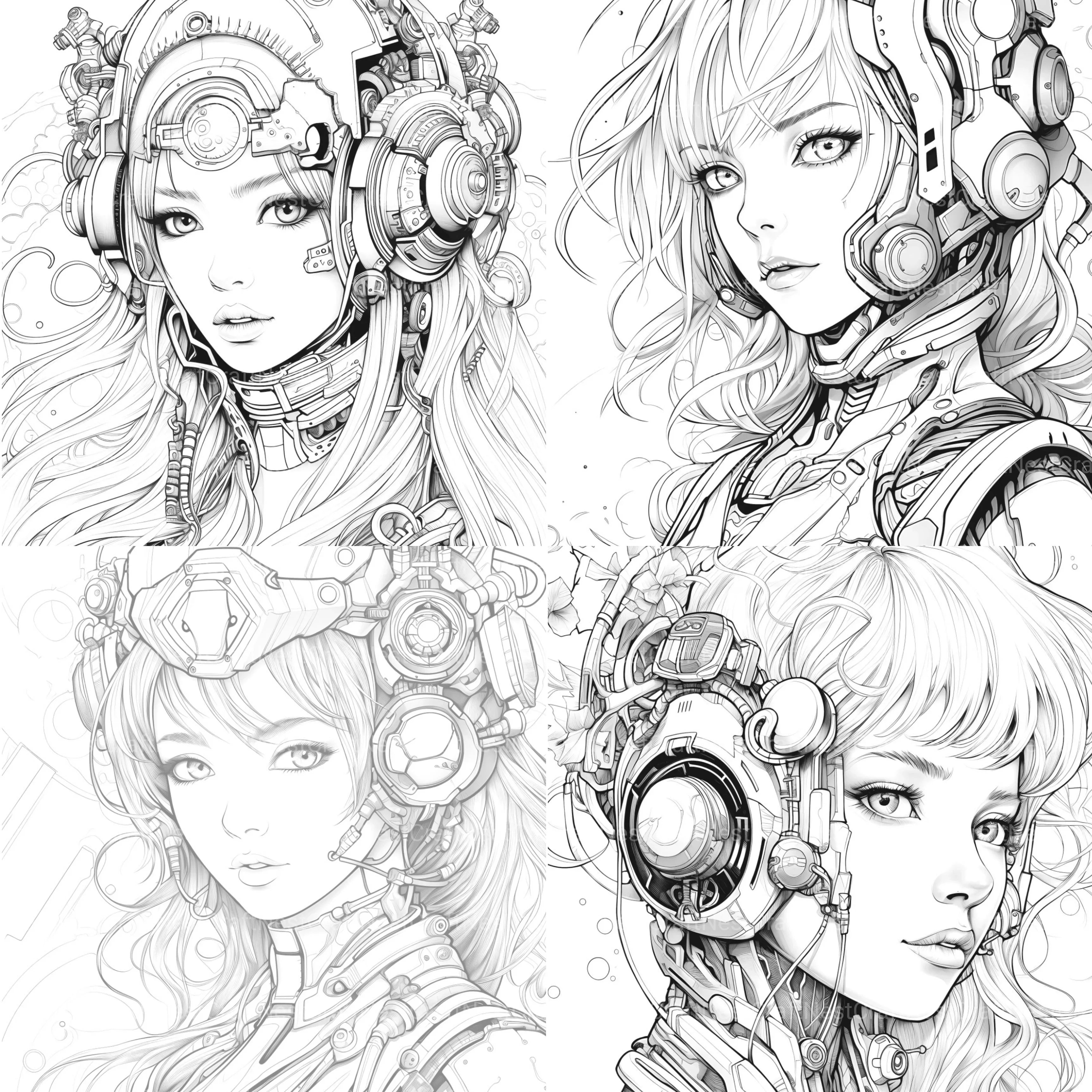 Druid Girl Coloring Book - CraftNest - Digital Crafting and Art