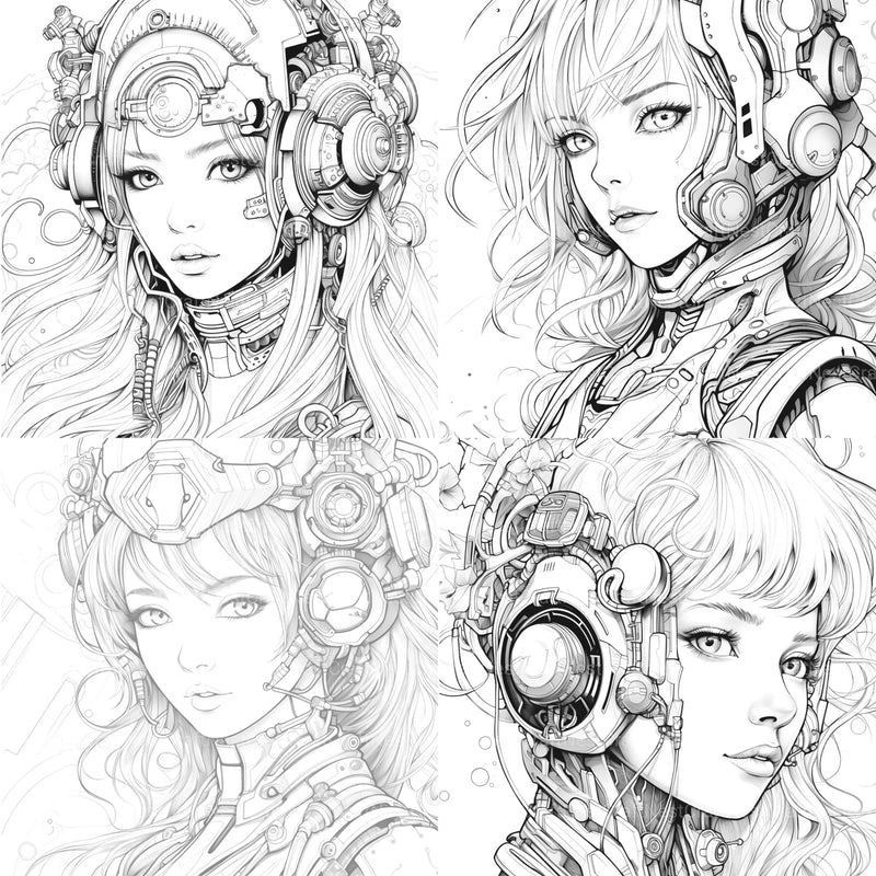 Druid Girl Coloring Book - CraftNest - Digital Crafting and Art