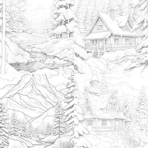 Winterland Coloring Book - CraftNest - Digital Crafting and Art