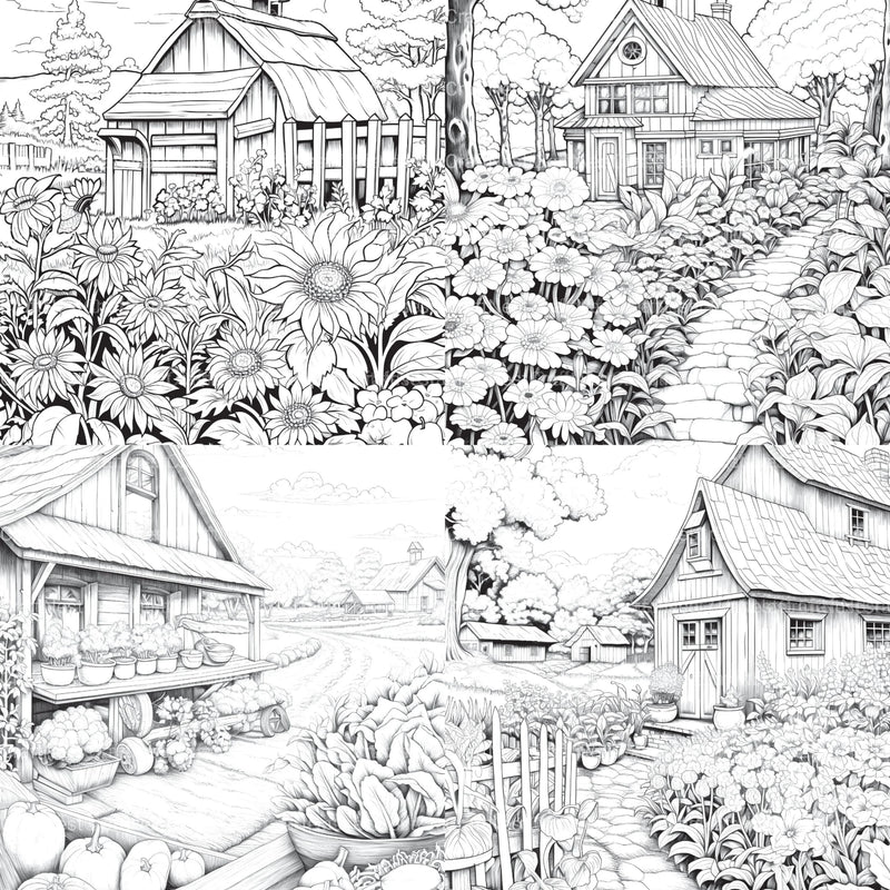 Farmers Garden Coloring Book 2 - CraftNest - Digital Crafting and Art
