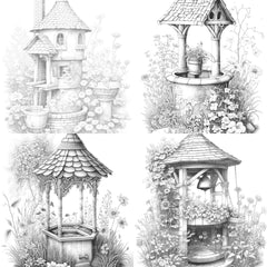 Wishing Well Coloring Book - CraftNest - Digital Crafting and Art