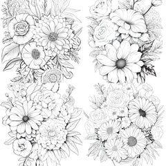 Flower Coloring Book 2 - CraftNest - Digital Crafting and Art