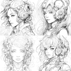 Druid Girl Coloring Book - CraftNest - Digital Crafting and Art