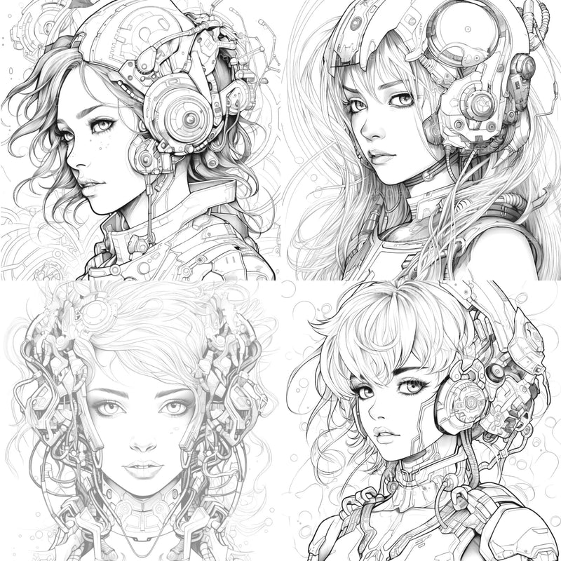 Druid Girl Coloring Book - CraftNest - Digital Crafting and Art