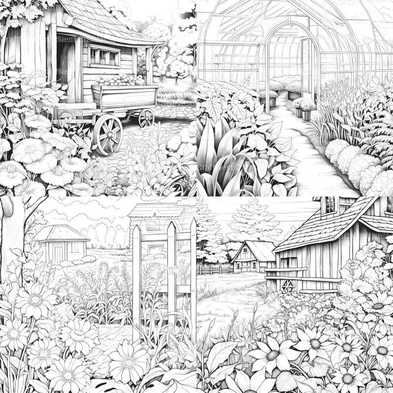 Farmers Garden Coloring Book 2 - CraftNest - Digital Crafting and Art