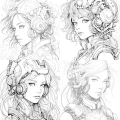 Druid Girl Coloring Book - CraftNest - Digital Crafting and Art