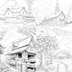 Country Life Coloring Book - CraftNest - Digital Crafting and Art