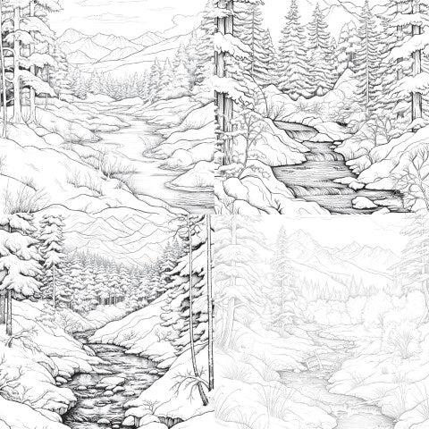 Winterland Coloring Book - CraftNest - Digital Crafting and Art