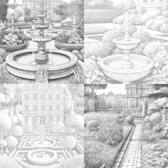 Formal Garden Coloring Book - CraftNest - Digital Crafting and Art
