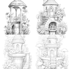 Wishing Well Coloring Book - CraftNest - Digital Crafting and Art