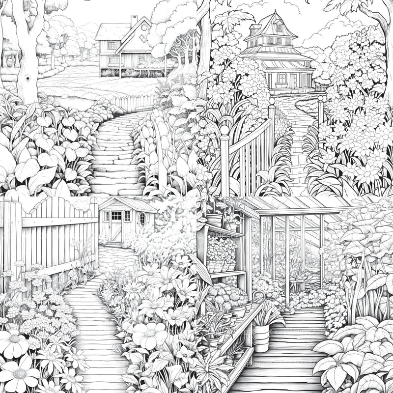 Farmers Garden Coloring Book 2 - CraftNest - Digital Crafting and Art