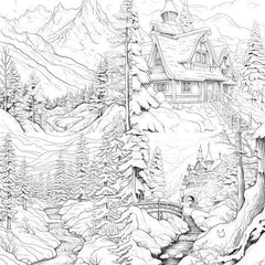 Winterland Coloring Book - CraftNest - Digital Crafting and Art