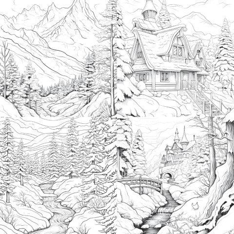 Winterland Coloring Book - CraftNest - Digital Crafting and Art