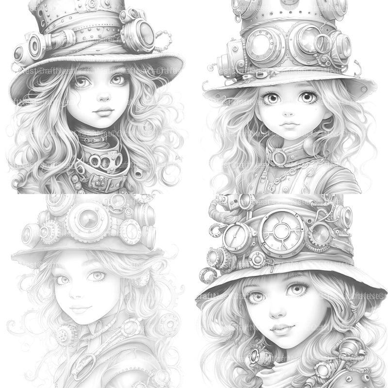 Victorian Girl Coloring Book - CraftNest - Digital Crafting and Art