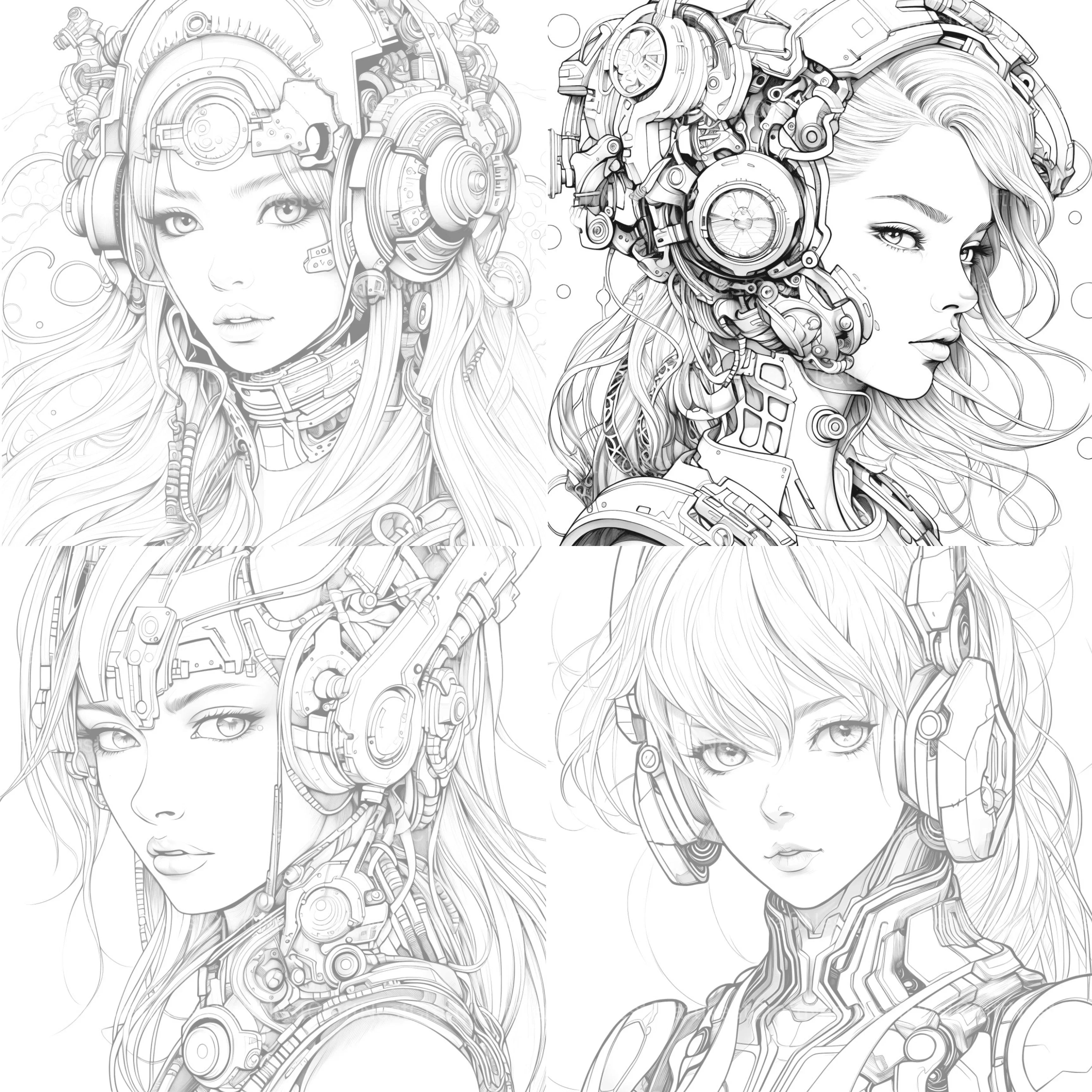 Druid Girl Coloring Book - CraftNest - Digital Crafting and Art