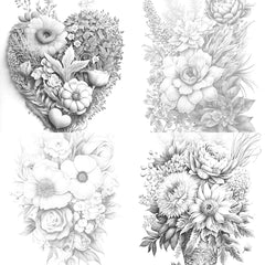 Flower Coloring Book - CraftNest - Digital Crafting and Art