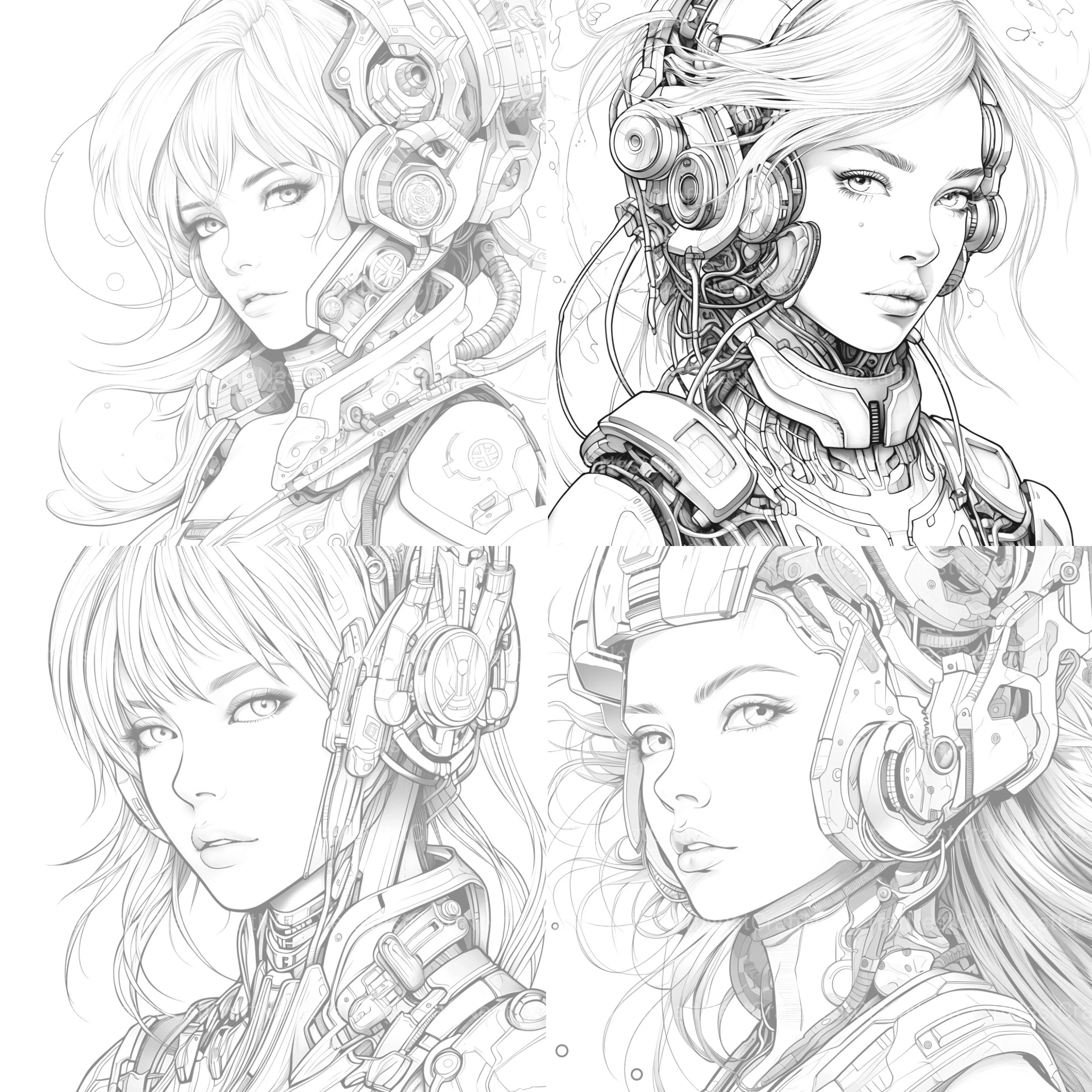 Druid Girl Coloring Book - CraftNest - Digital Crafting and Art