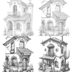Mexican Tiny House Coloring Book - CraftNest - Digital Crafting and Art