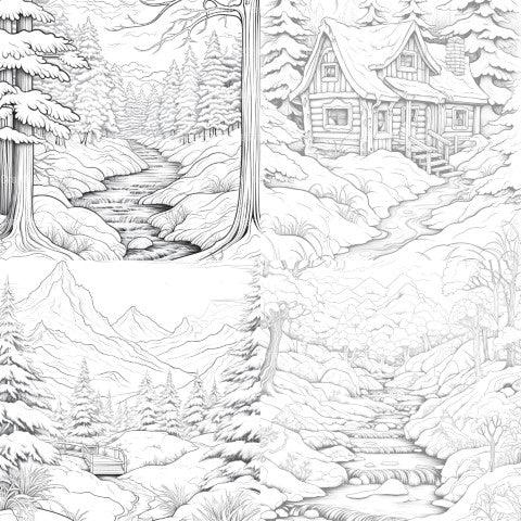 Winterland Coloring Book - CraftNest - Digital Crafting and Art